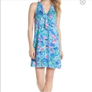 Lilly Pulitzer Shay Ruffle Tank Top Summer Dress L